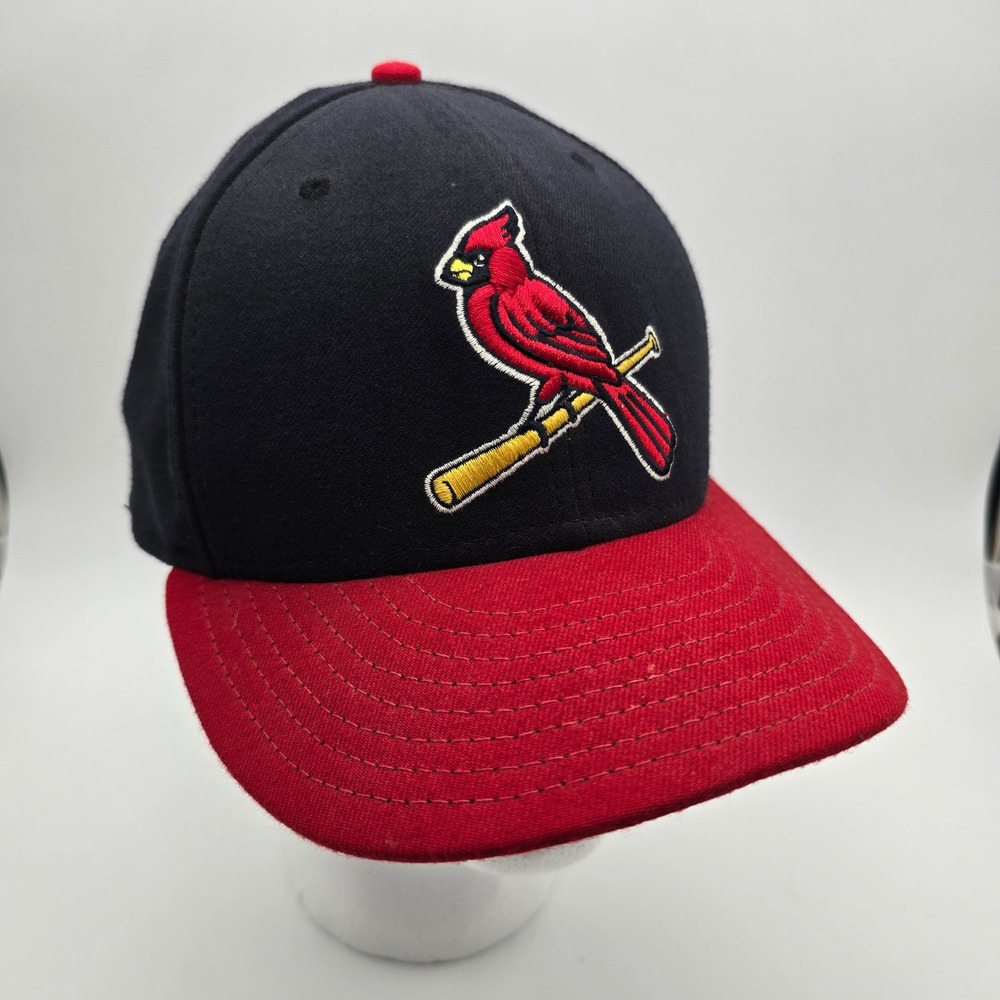 New Era St Louis Cardinals Hat Mens 7 5/8 Navy Red 59FIFTY Fitted MLB On-Field
